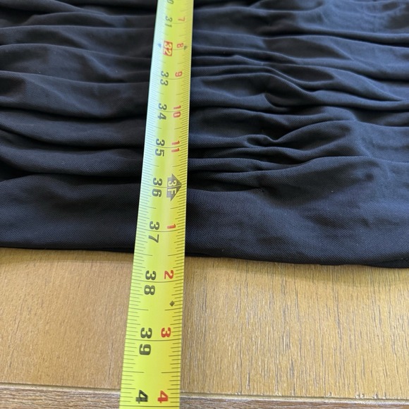 Dress The Population Ruched Strapless Midi Dress Medium Bodycon Black - Picture 6 of 16